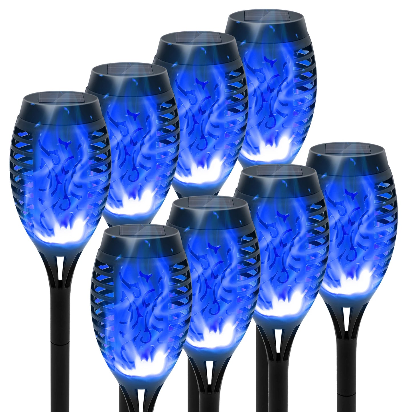 Solar Flame Torch Led Lights for Outdoor Lawn Pathway Decoration