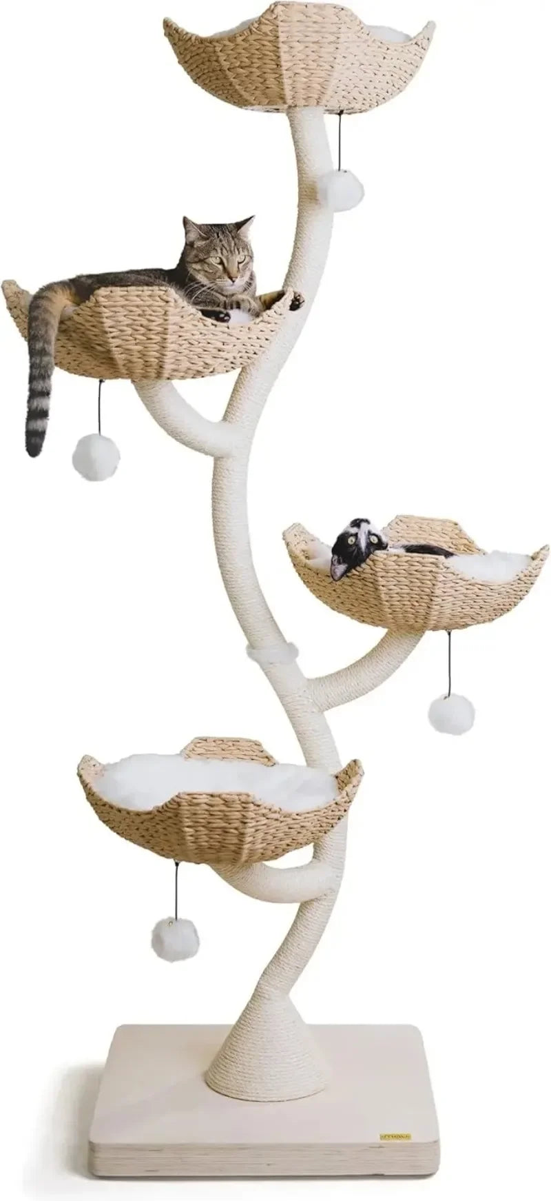 POPULAR 73" Tall Modern Cat Tree Scratching Tower For Large Cats, Scratching Post Condo, Cat Tower For Multiple Cats