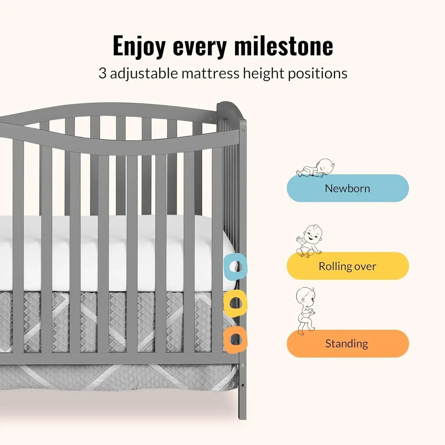 Chelsea 5in1 Convertible Crib