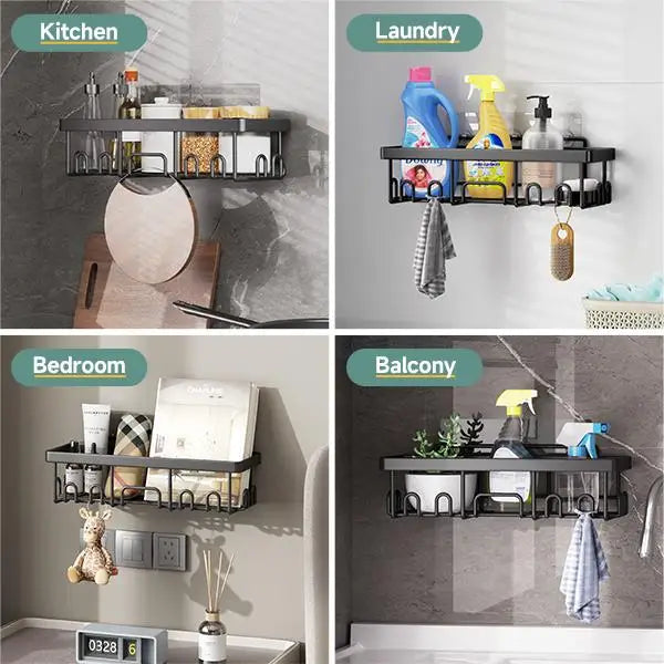 Rustproof No Drill Shower Caddy Bathroom Organizer Shelves