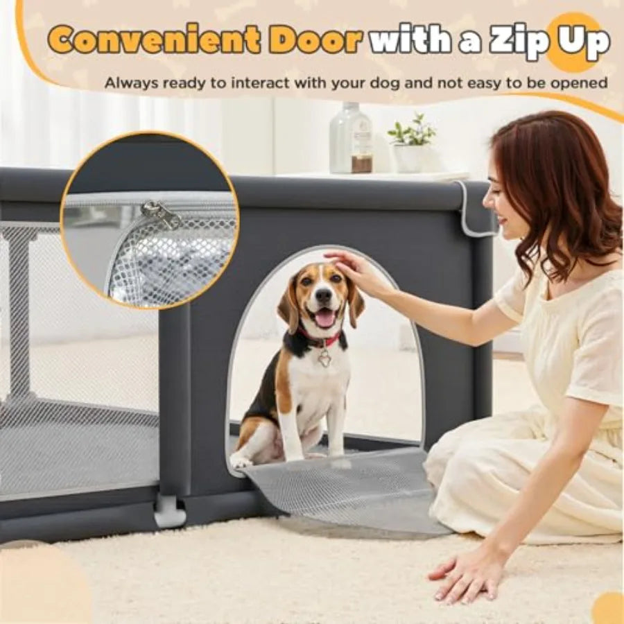 Yao Hui Huang Puppy Playpen With Gate For Small Dogs