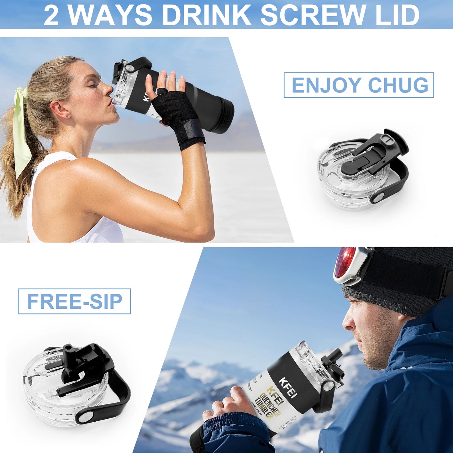 Double Wall Insulated Stainless Steel Tumbler With Lid And Straw