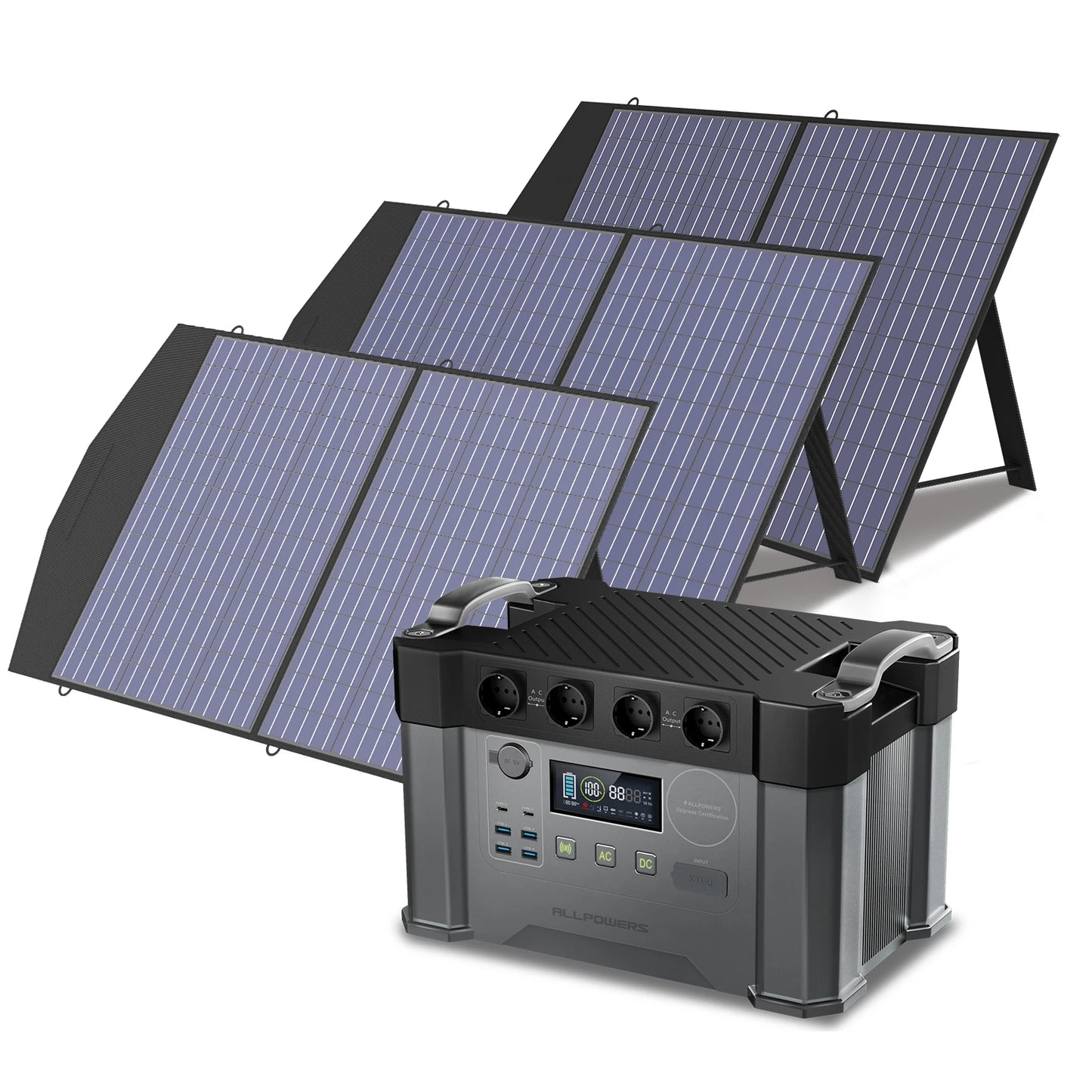 ALLPOWERS S2000 Portable Power Station With 100W Solar Panels