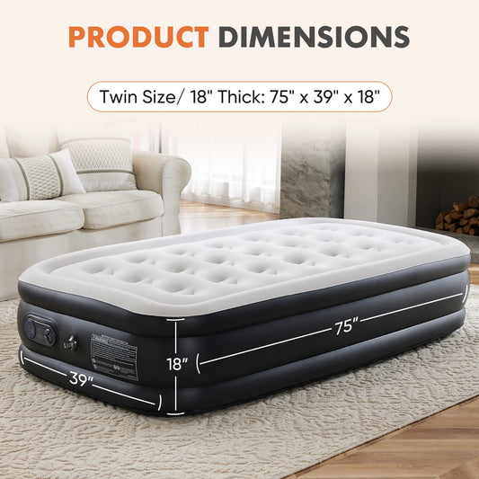 MCQ Air Mattress With Built-In Pump For Home Use Comfort