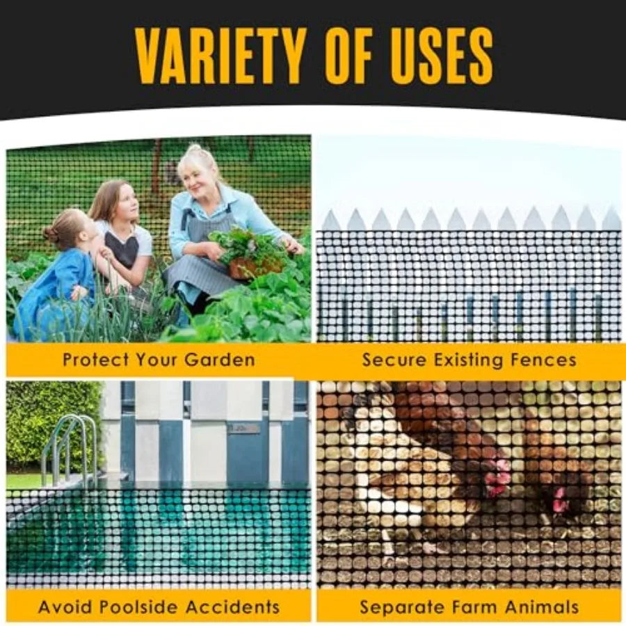 Plastic Fence Mesh Netting For Garden, Pets, Deer And Poultry