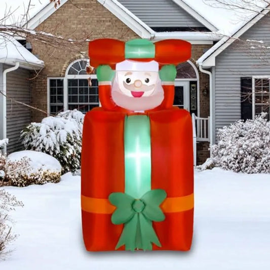 Christmas Inflatable Santa Claus Decoration With LED Lights