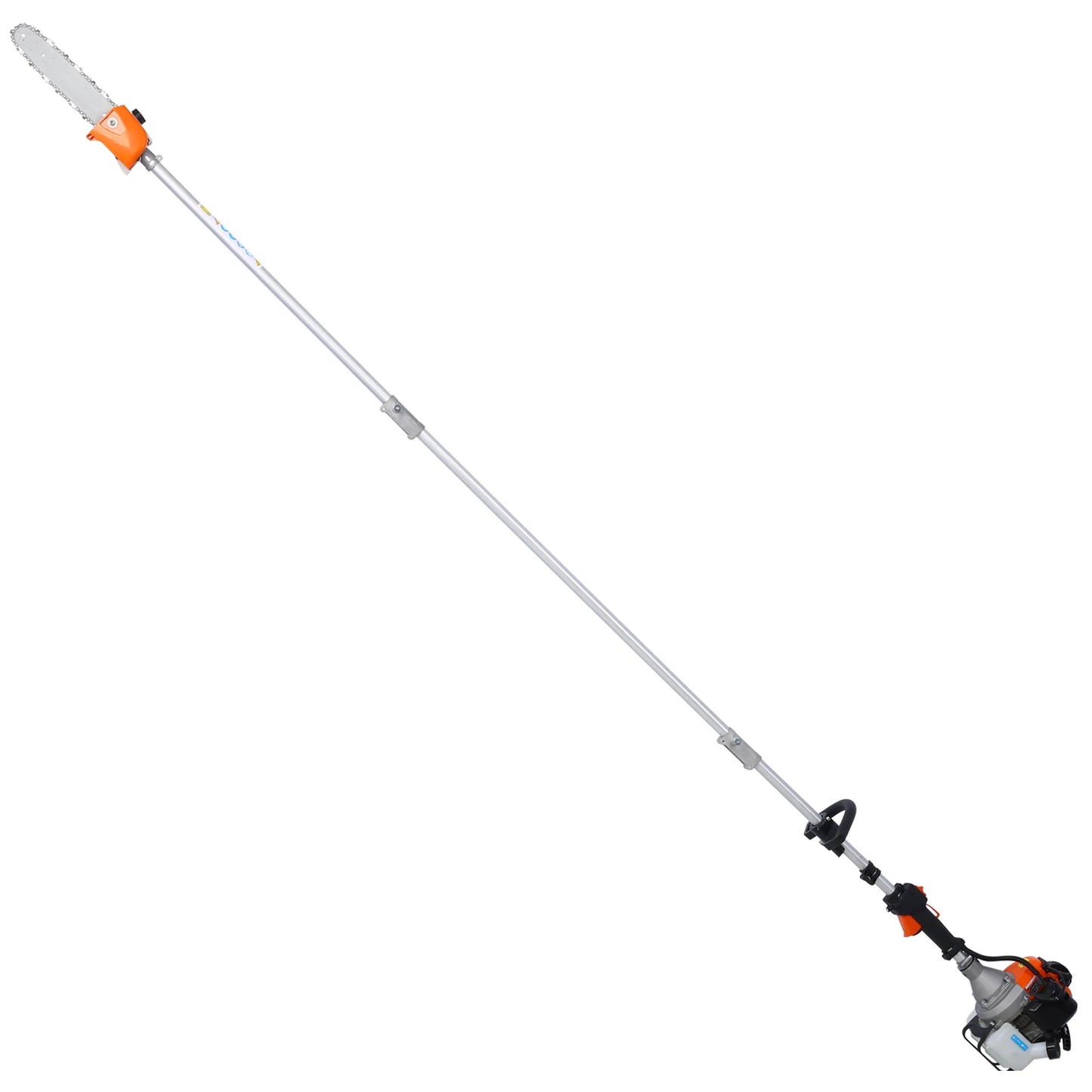 10 in 1 Multi-Functional Trimming Tool, 52CC 2-Cycle Garden Tool System with Gas Pole Saw, Hedge Trimmer, Grass Trimmer, and Bru