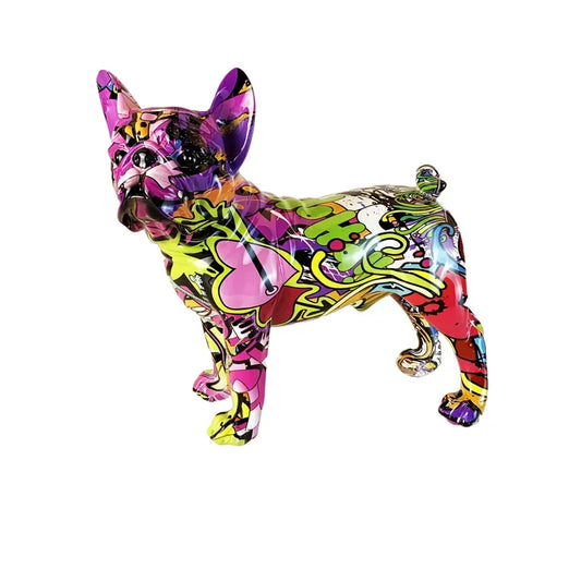ChunRan Li89 Nordic Art French Bulldog Resin Crafts Home Decor