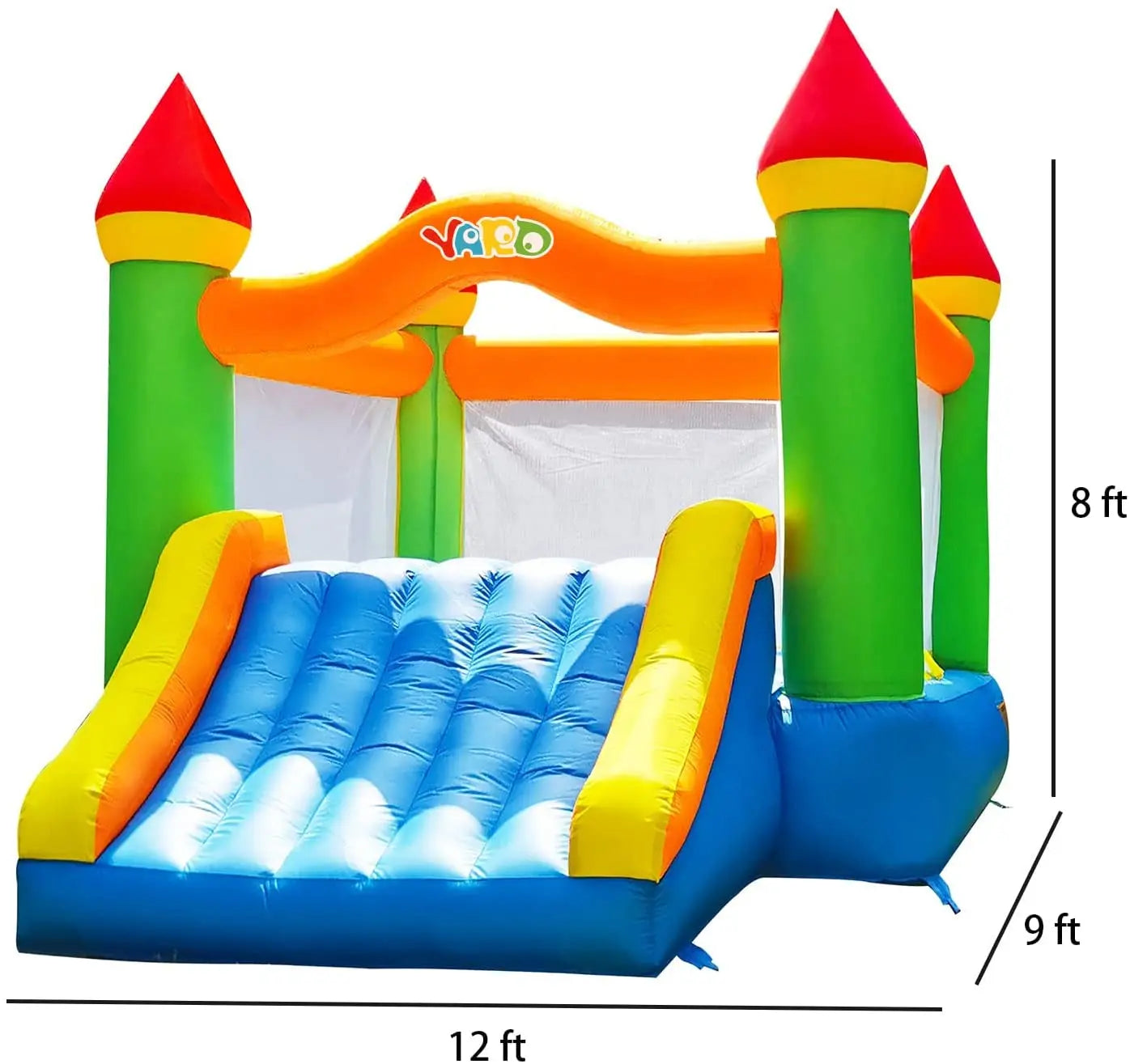Inflatable Yard Bounce House With Slide For Kids 5 To 12