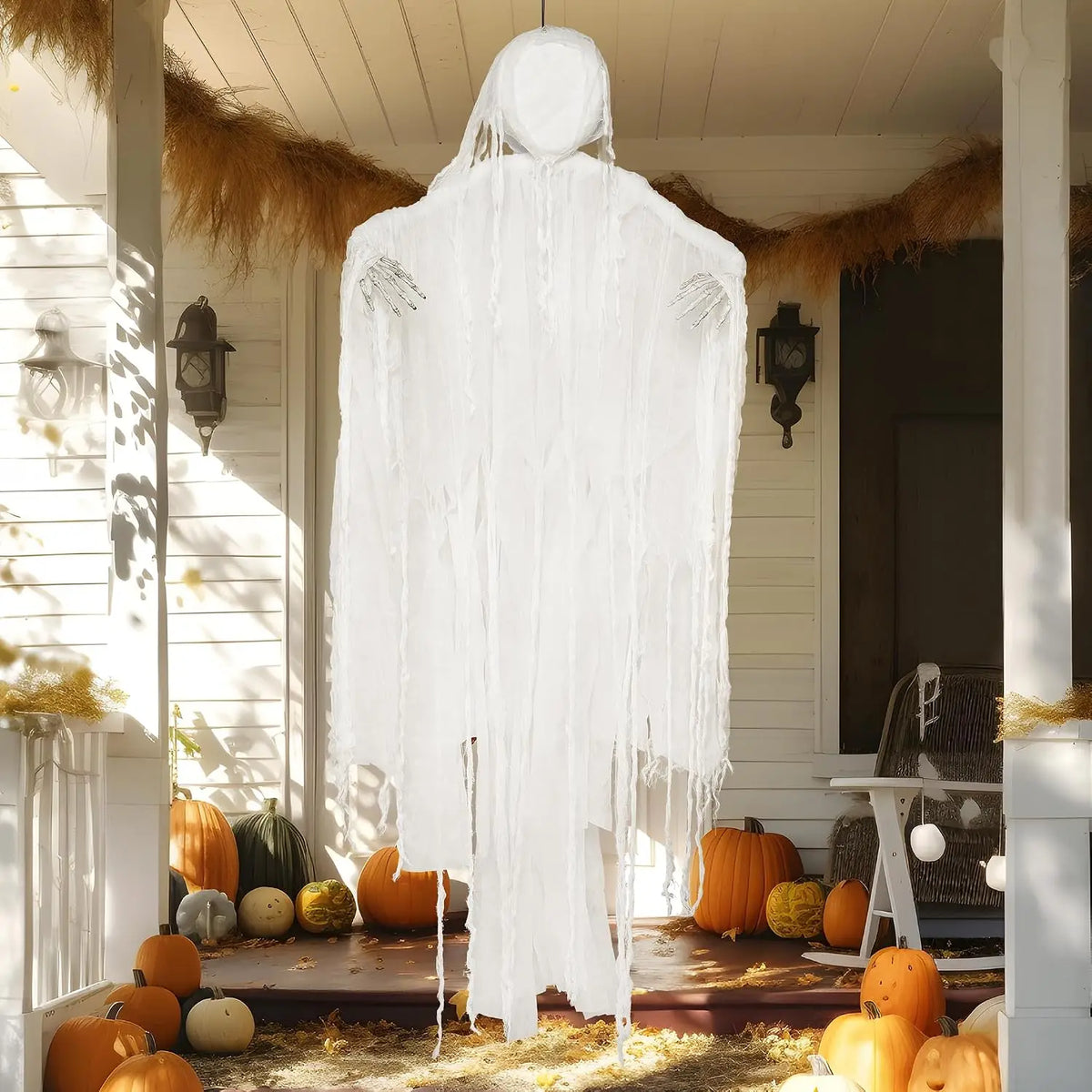 Joyfy Realistic Grim Reaper Halloween Hanging Decoration For Yard