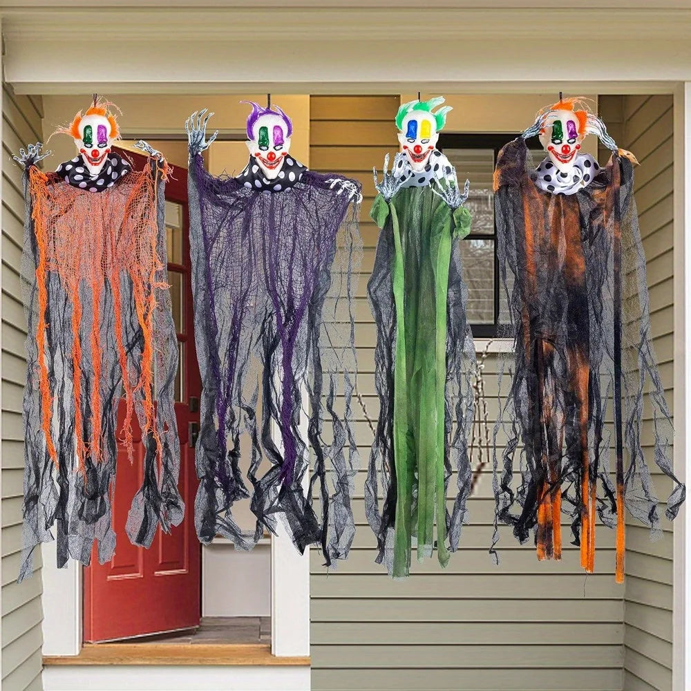 Hanging Halloween Clown Decorations For Outdoor Party Displays