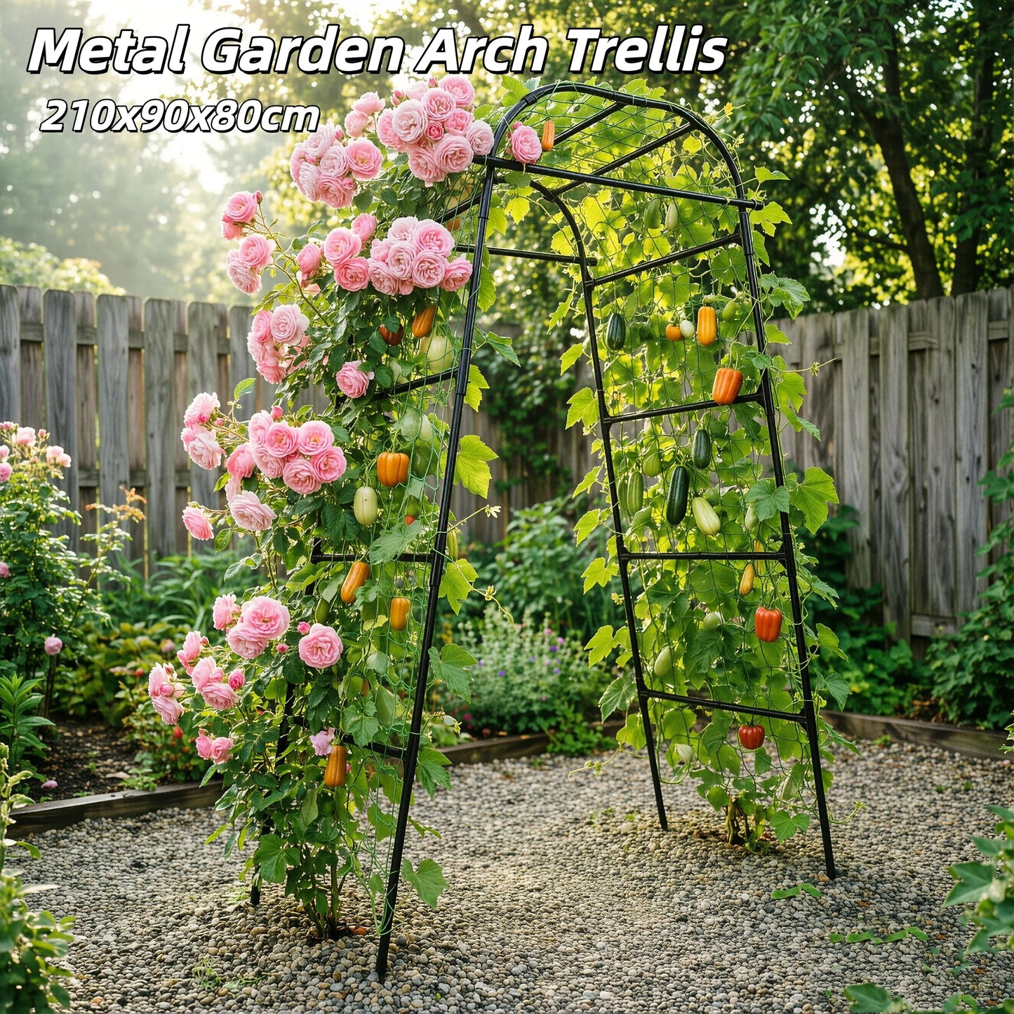 Metal Garden Arch Trellis For Climbing Plants Outdoor Indoor