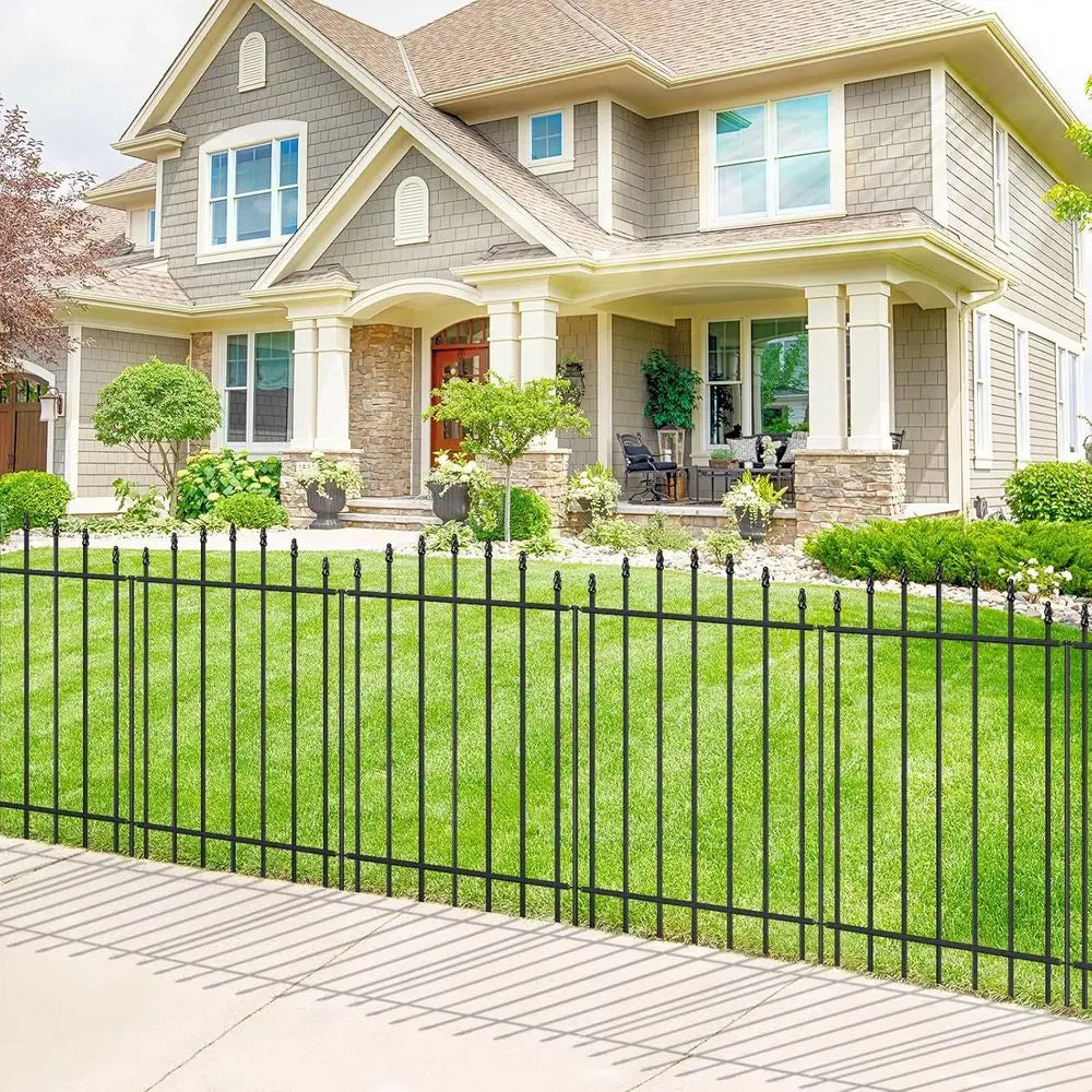 Metal Garden Fence Panels And Stakes No Dig Border Dog Fence