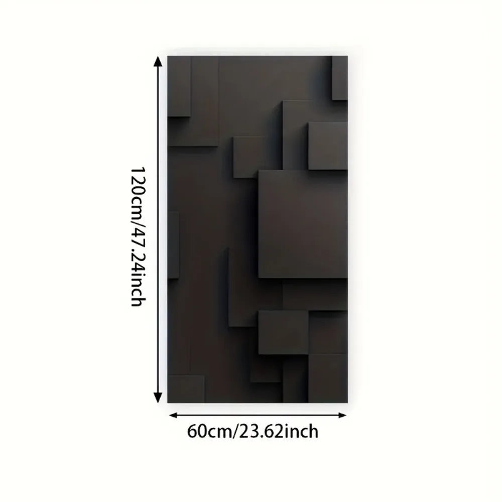 Abstract Geometric Canvas Wall Art Pine Wood Frame