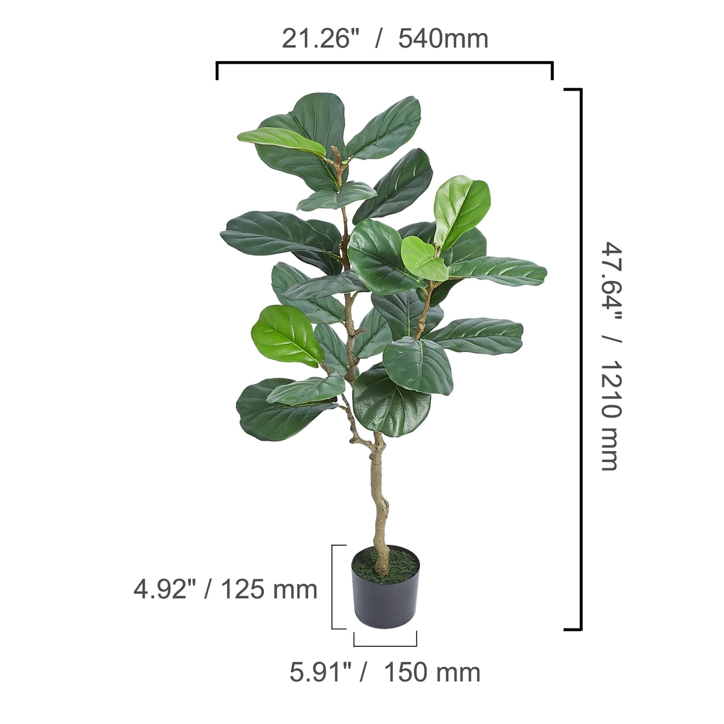 SucceBuy Artificial Olive Tree Tall Faux Plant With Anti Tilt Protection