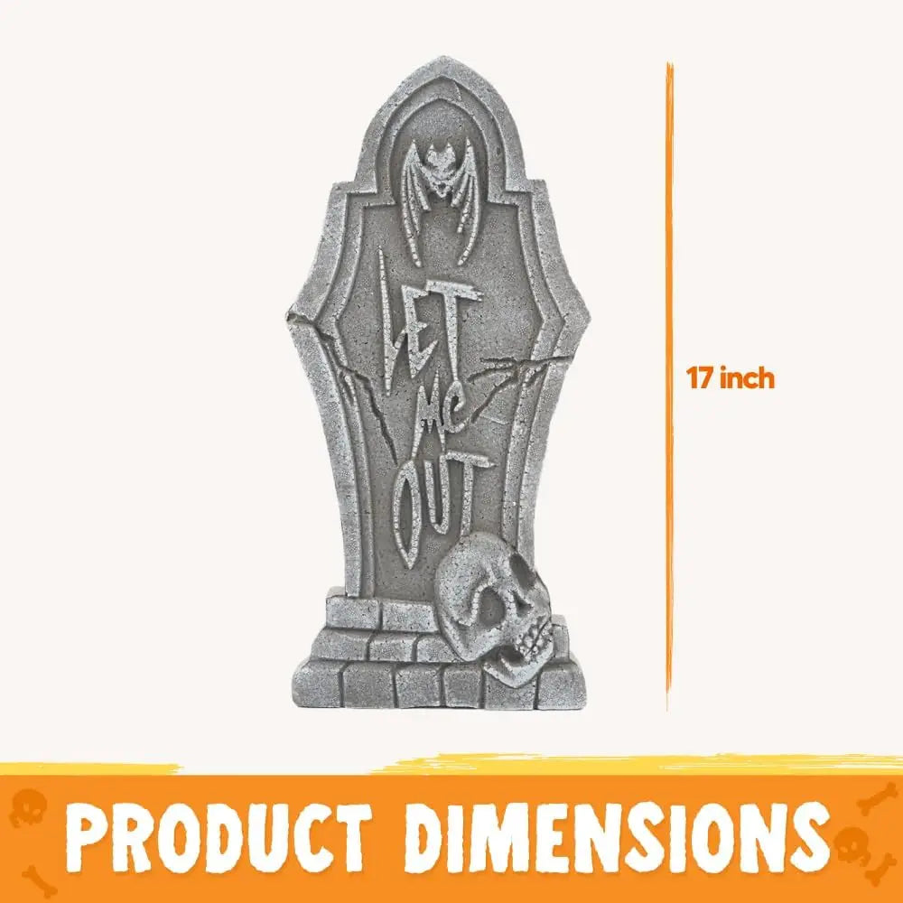 Halloween Tombstone Decorations Outdoor Graveyard Yard Decor