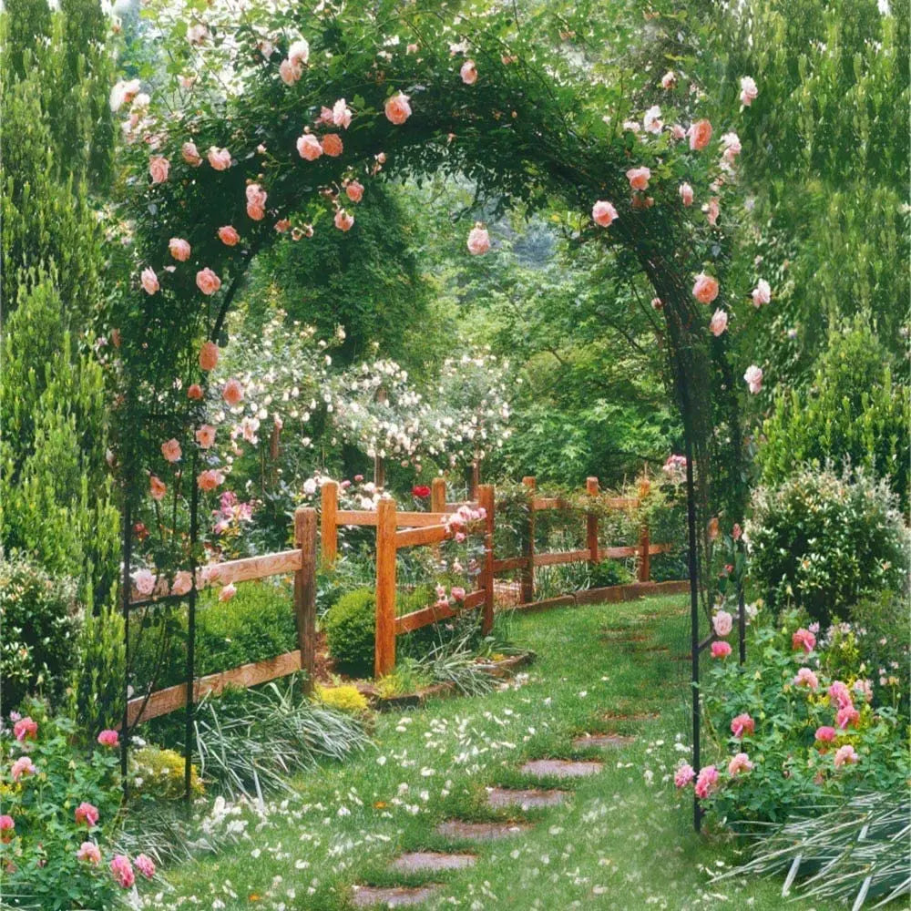 Heavy Duty Metal Garden Arch Rose Archway Trellis For Outdoors