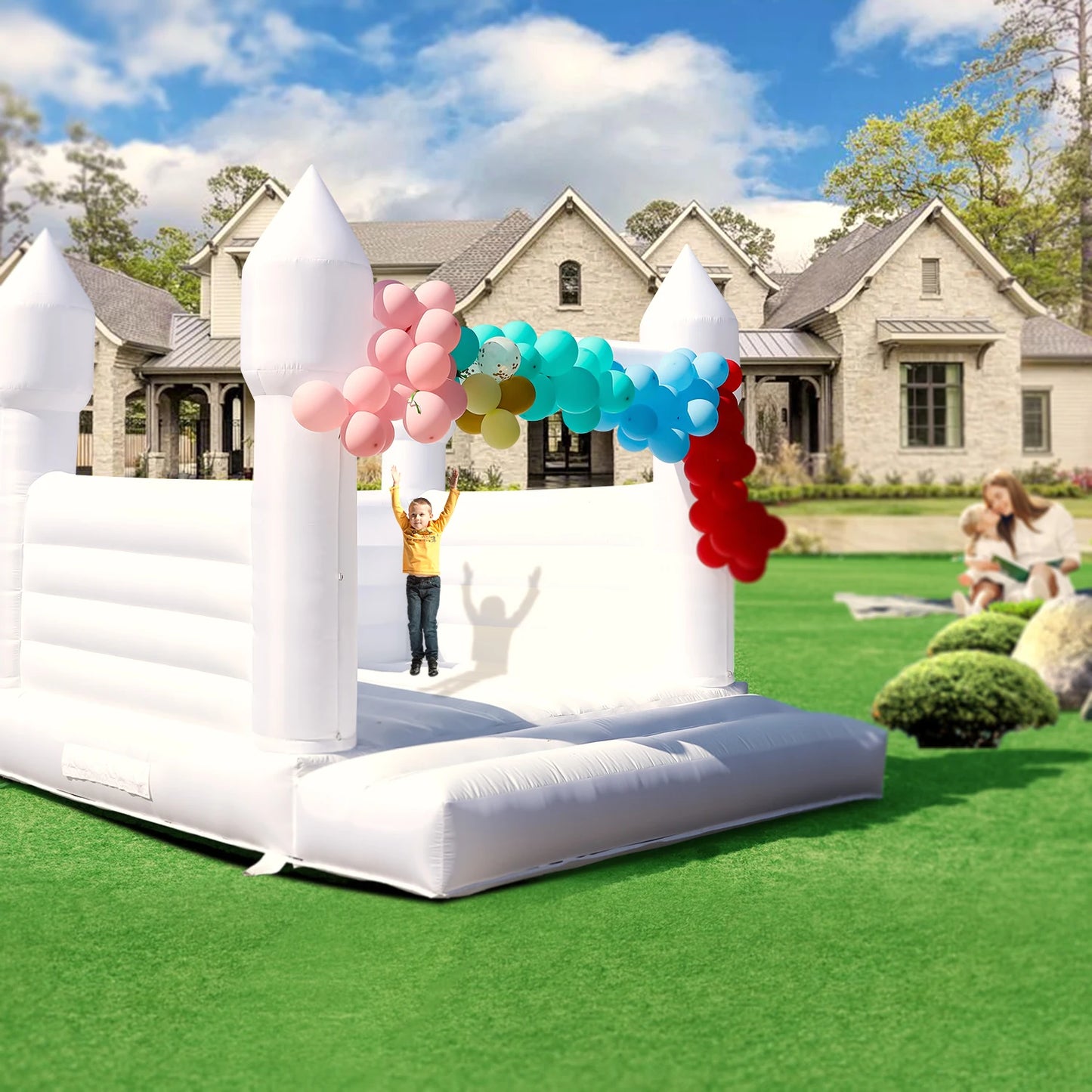RTS Inflatable Giant Bounce House Castle for Wedding Parties