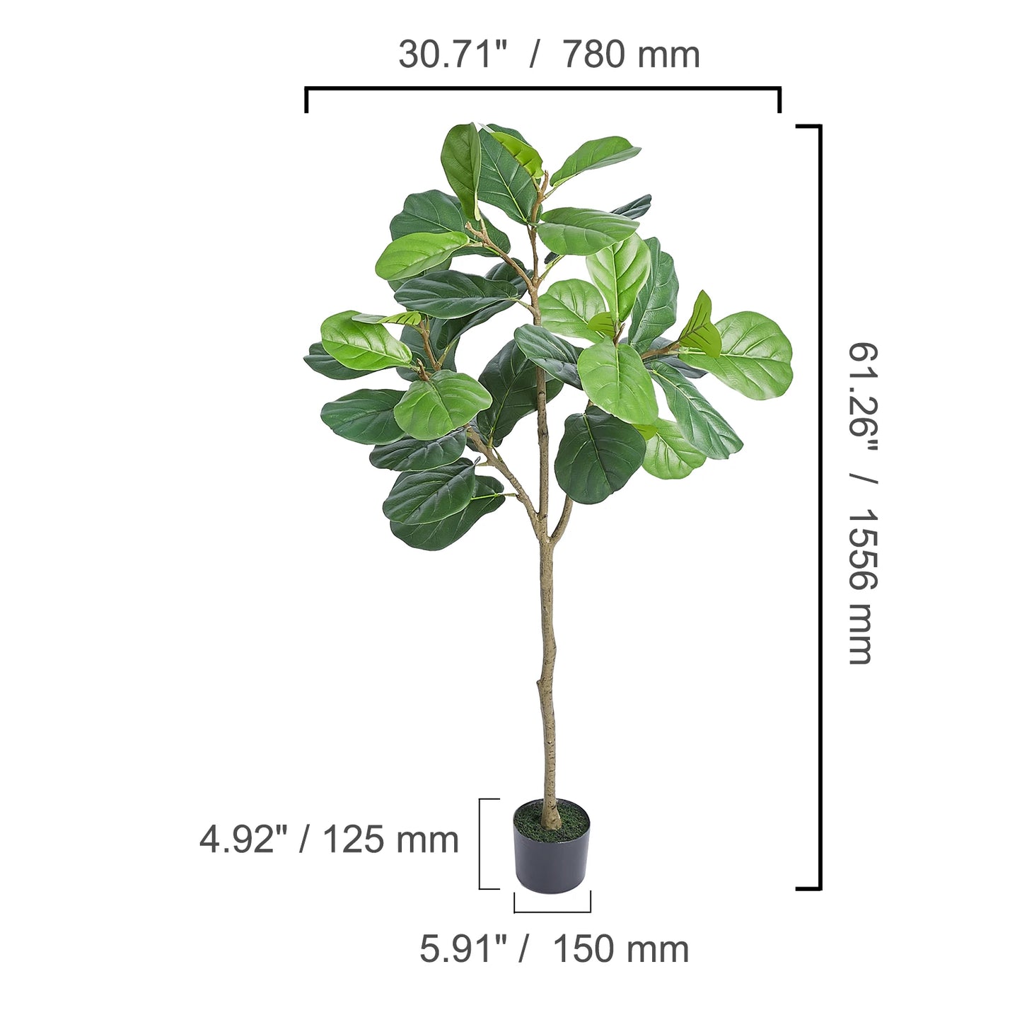 SucceBuy Artificial Olive Tree Tall Faux Plant With Anti Tilt Protection