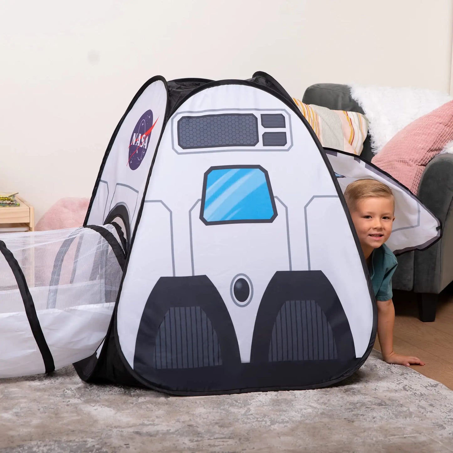 Joyfy Rocket Ship Tent Set With Tunnel Three Piece