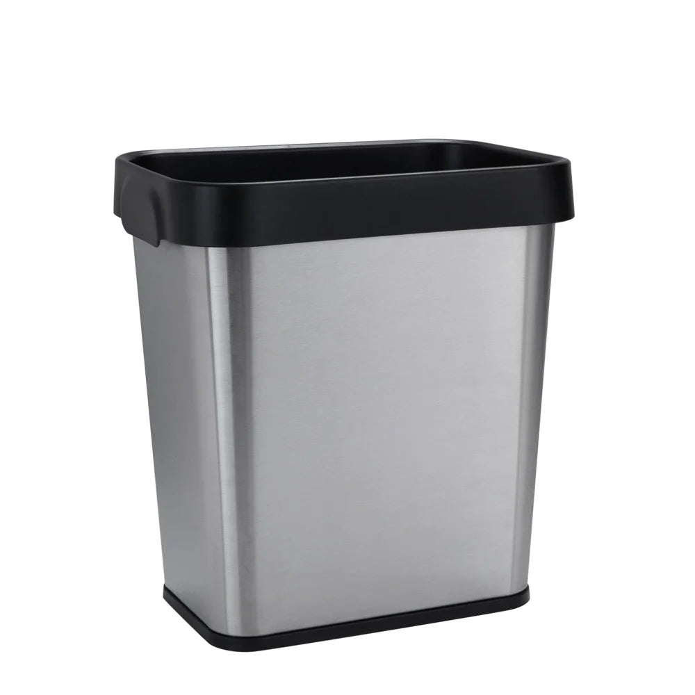 NONECN Stainless Steel Trash Can Open Top Waste Bin