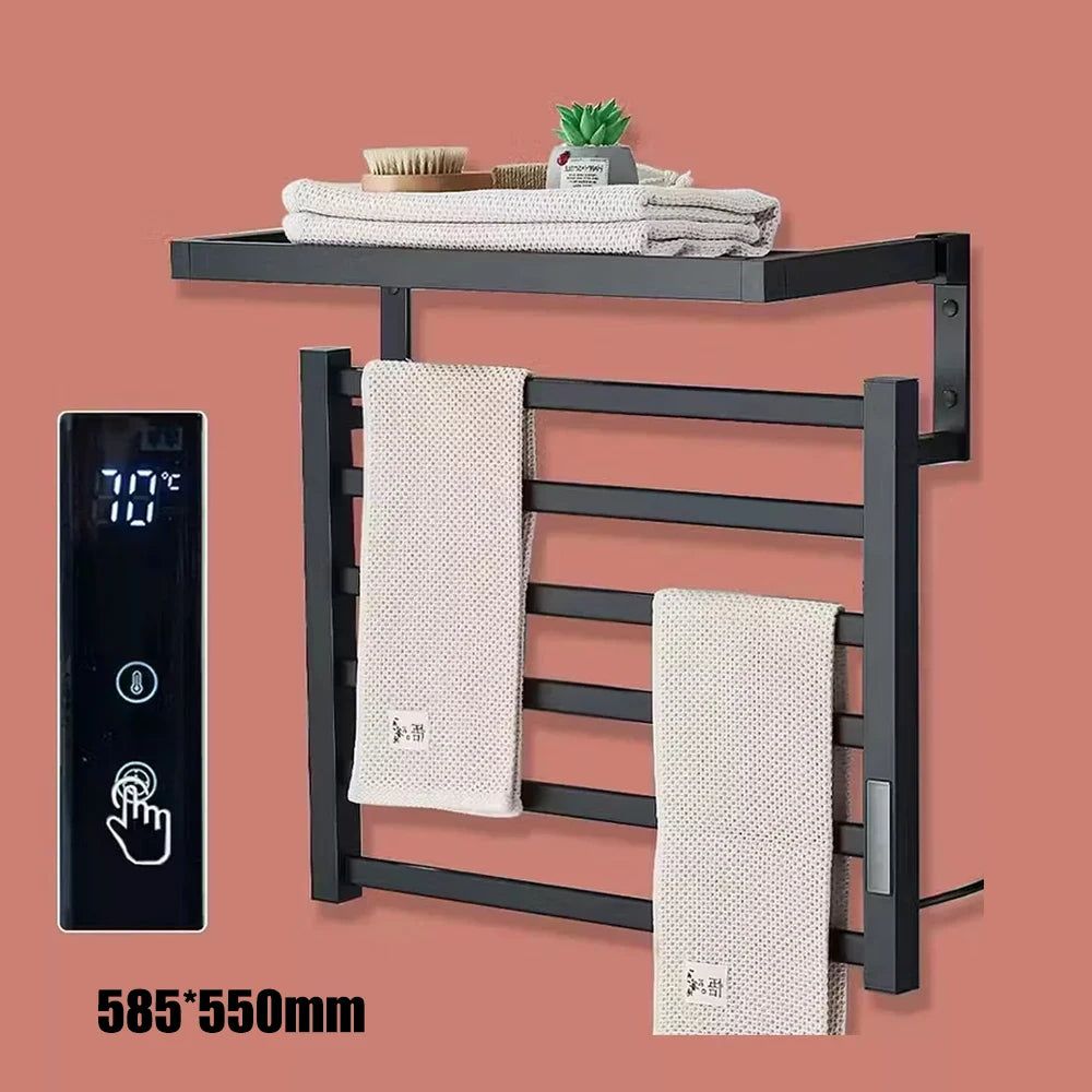 Onyzpily Electric Heated Towel Rack With Digital Thermostat