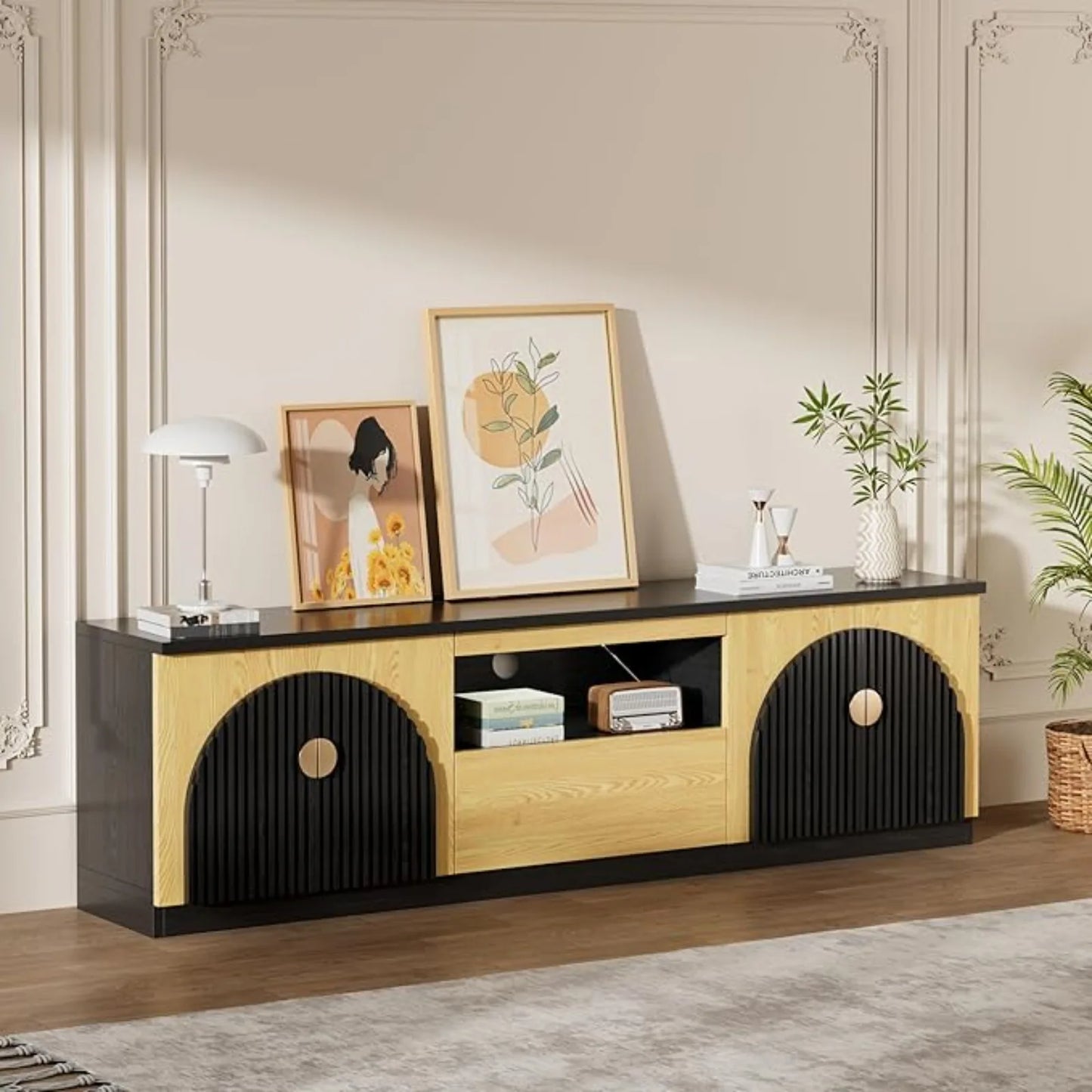 Modern TV Stand And Media Console For Living Room Entertainment