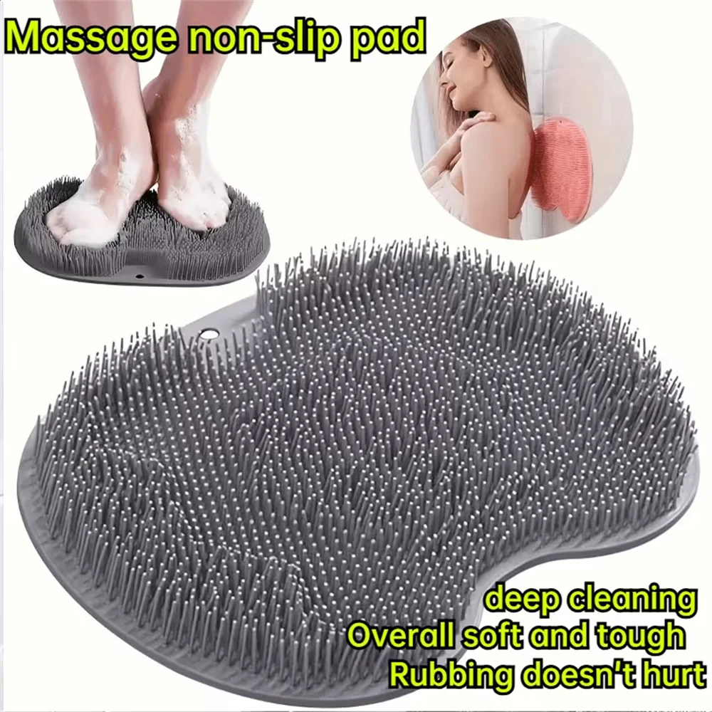 Silicone Shower Mat With Suction Cups For Foot Massage