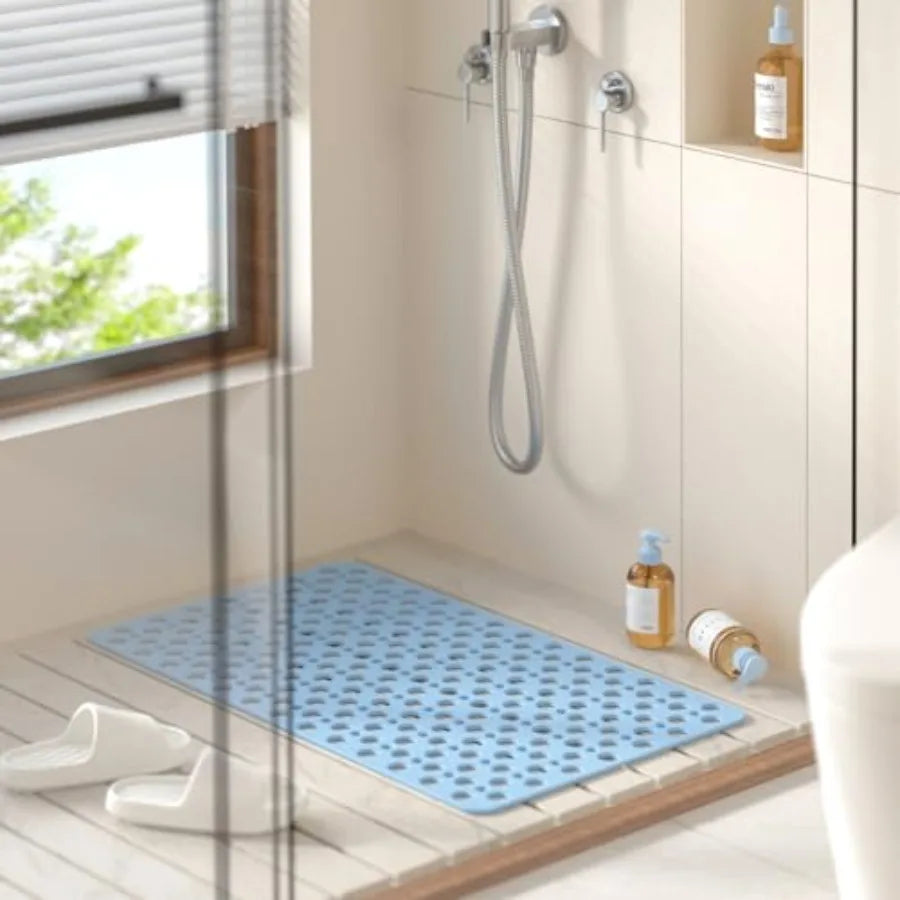Non Slip Bathtub Mat With Suction Cups And Fast Drainage
