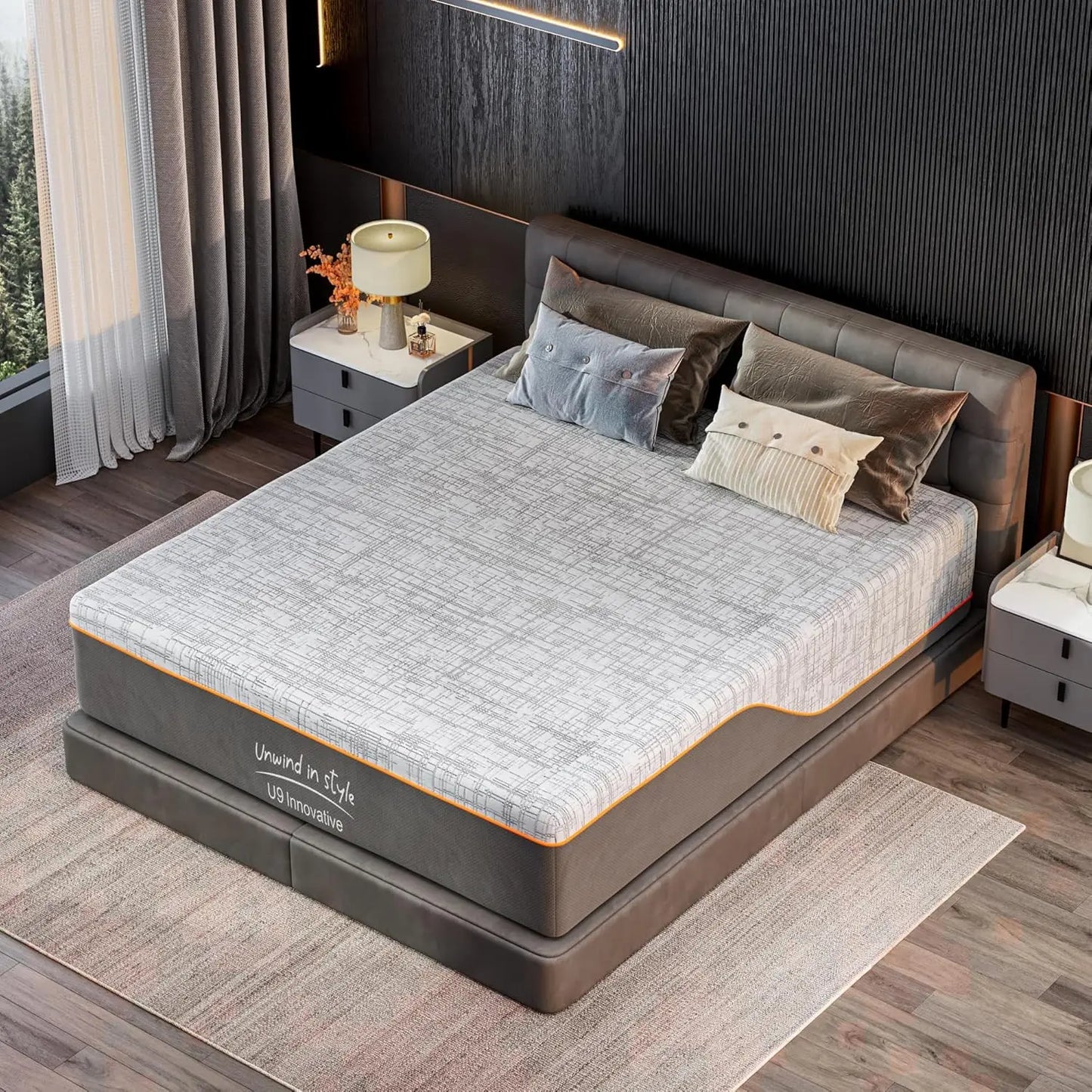 MOYU Gel Memory Foam Mattress Medium Firm CertiPUR-US