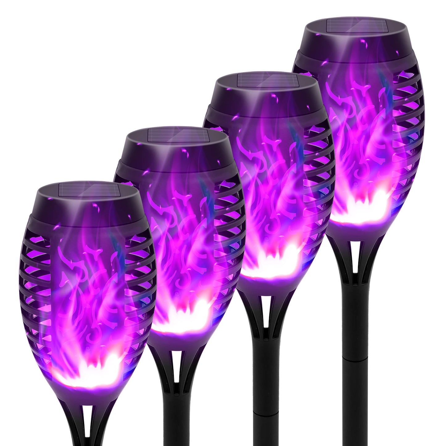 Solar Flame Torch Led Lights for Outdoor Lawn Pathway Decoration