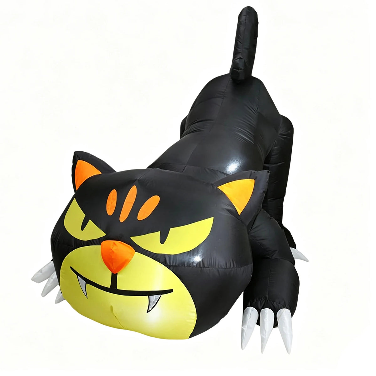 HiMISS Halloween Inflatable Crawling Cat Outdoor Decor With LED Lights