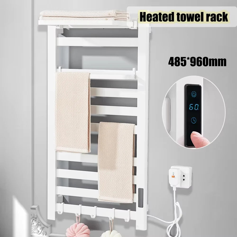 Onyzpily Electric Heated Towel Rack With Digital Thermostat