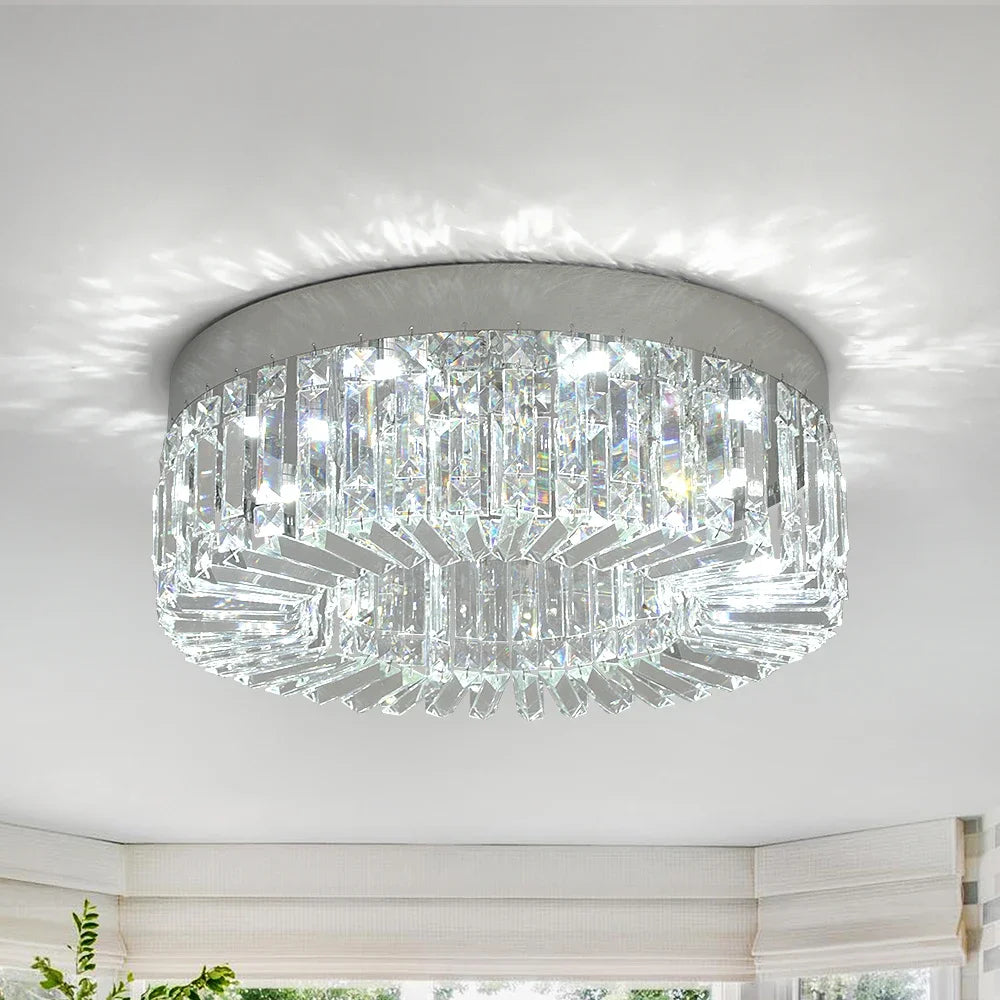 VETRULUS Crystal LED Ceiling Chandelier for Modern Living Spaces