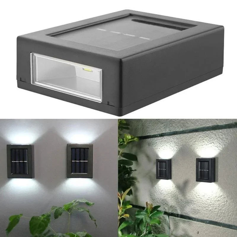 AlliLit Solar LED Wall Lights Outdoor Waterproof Garden