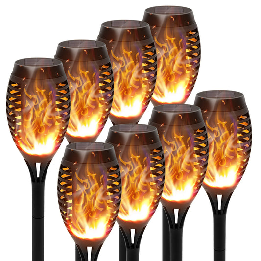 Solar Flame Torch Led Lights for Outdoor Lawn Pathway Decoration