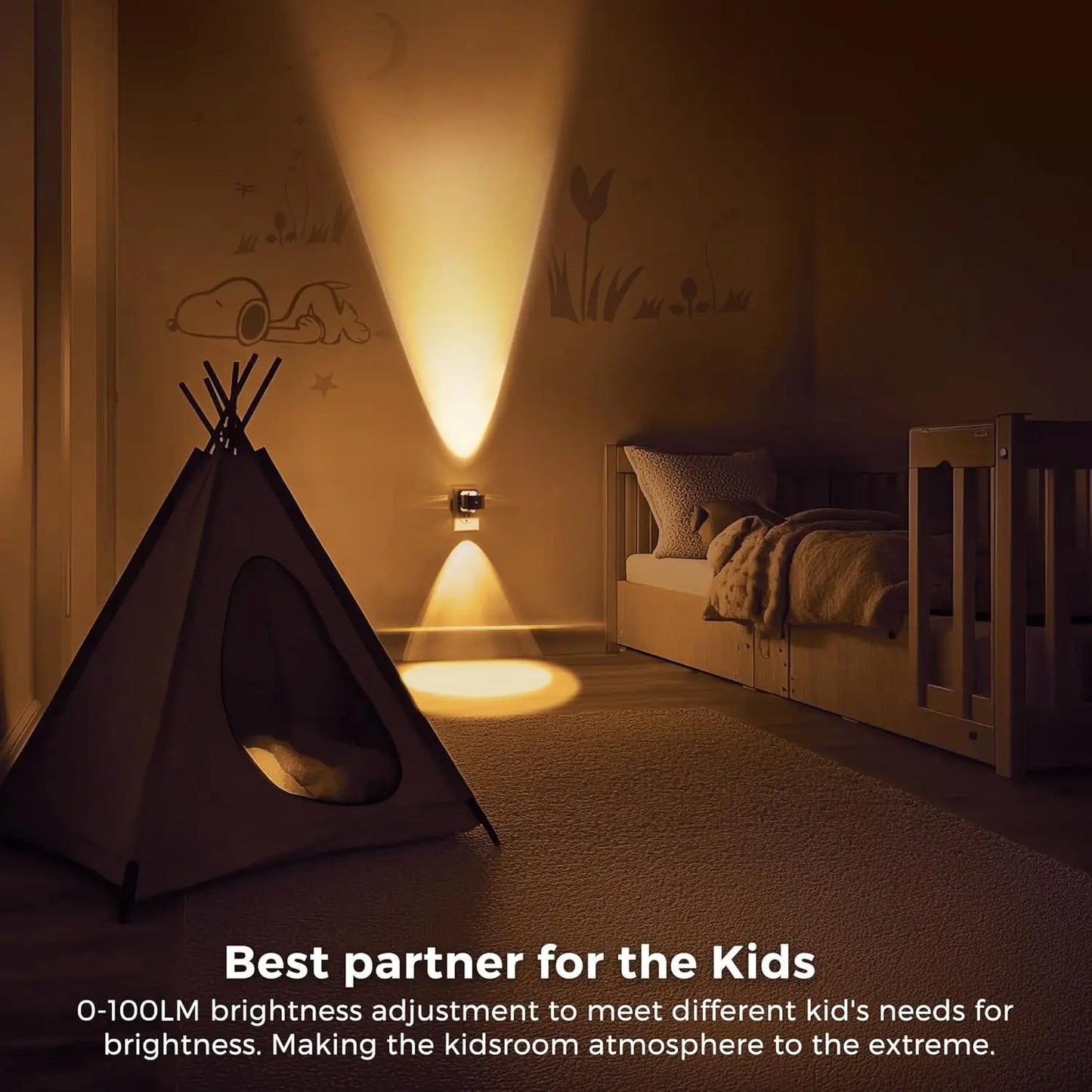 LED Night Light Projector With Dusk-to-Dawn Sensor