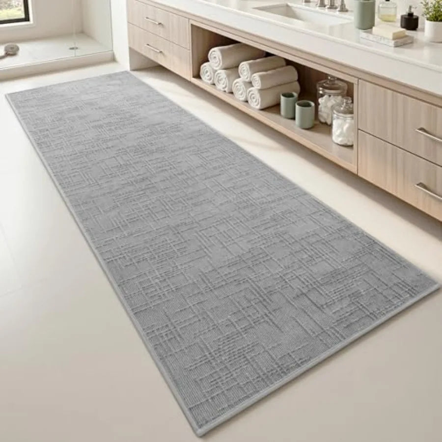 Non Slip Quick Dry Absorbent Bath Mat With Rubber Backing Washable Rug