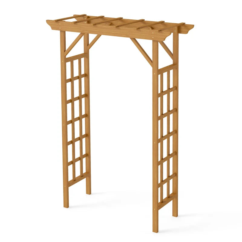 Wooden Wedding Arbor Arch Pergola Garden Trellis Outdoor Decor