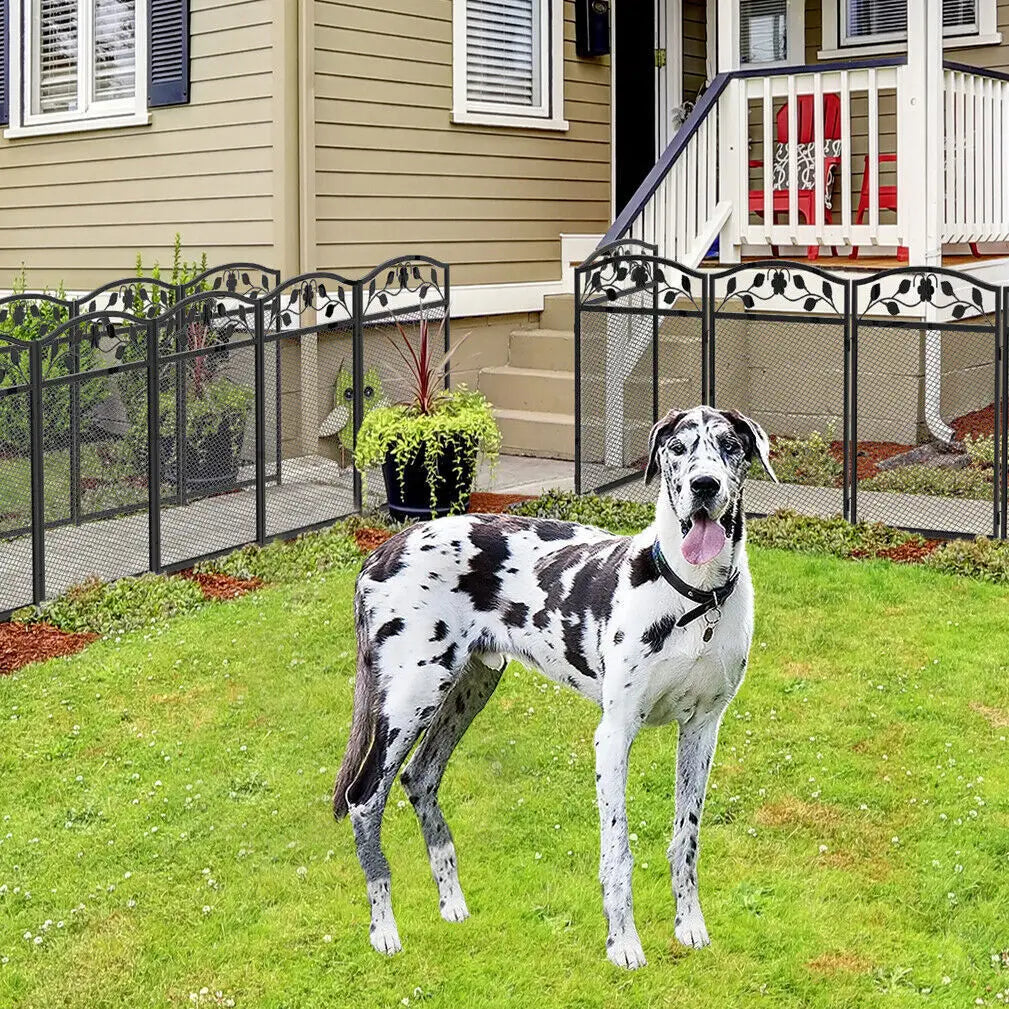 BINGOPAW 5-Panel Dog Fence For Indoor Outdoor Use Versatile