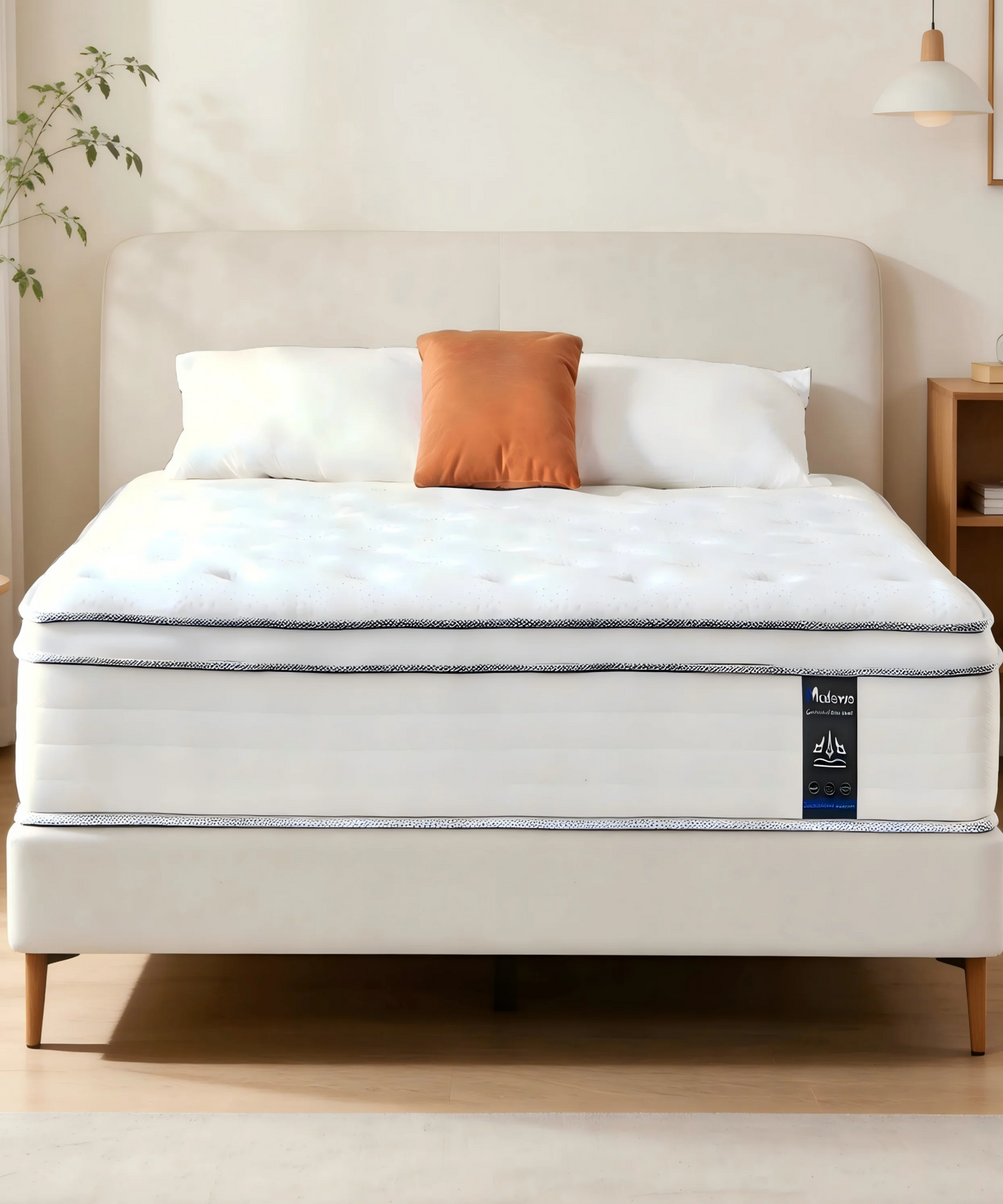 Madevos Hybrid Mattress In Box With Medium Firm Pocket Springs