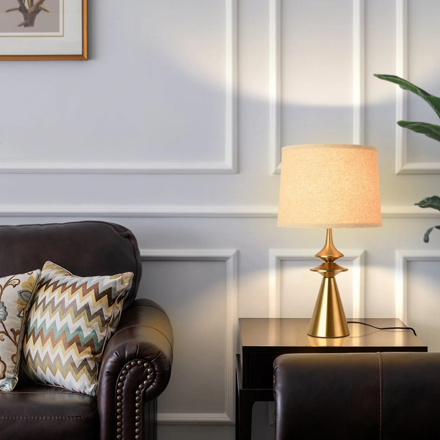 Modern Table Lamp, Contemporary LED Light For Living Room, Bedroom