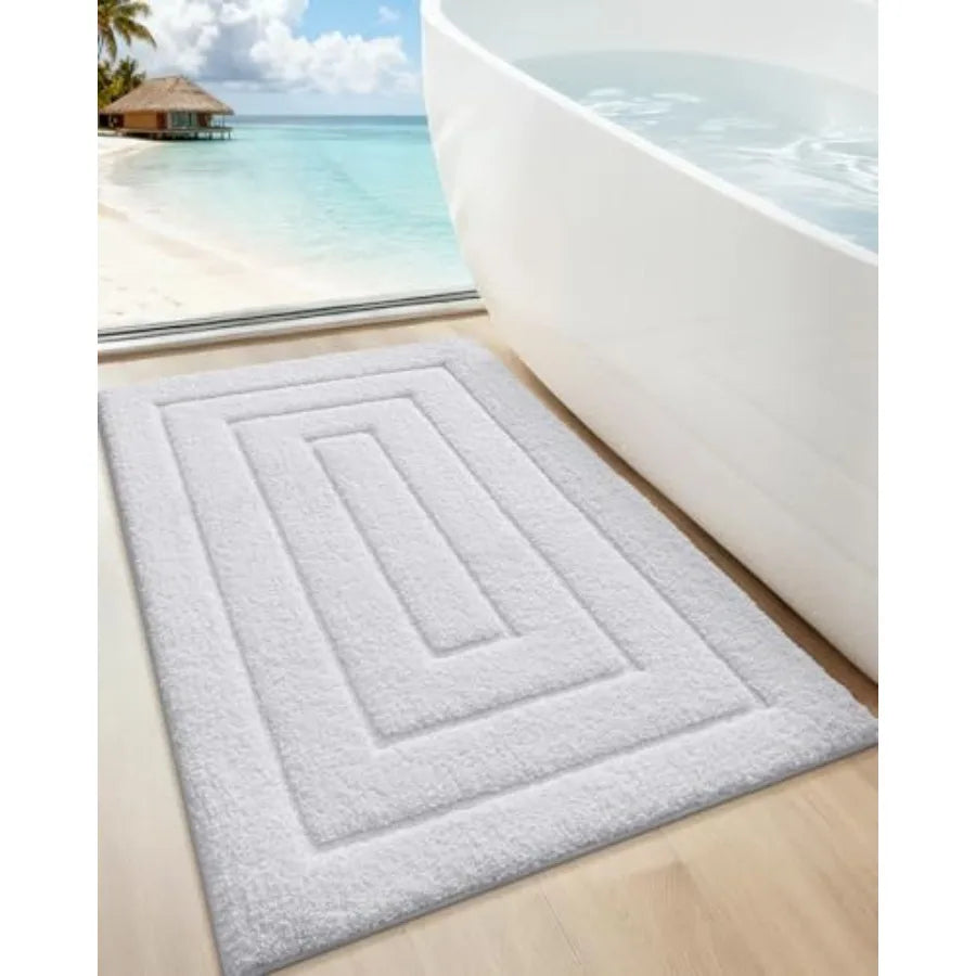 Ultra Soft Non Slip Absorbent Washable Microfiber Bathroom Rug Mat