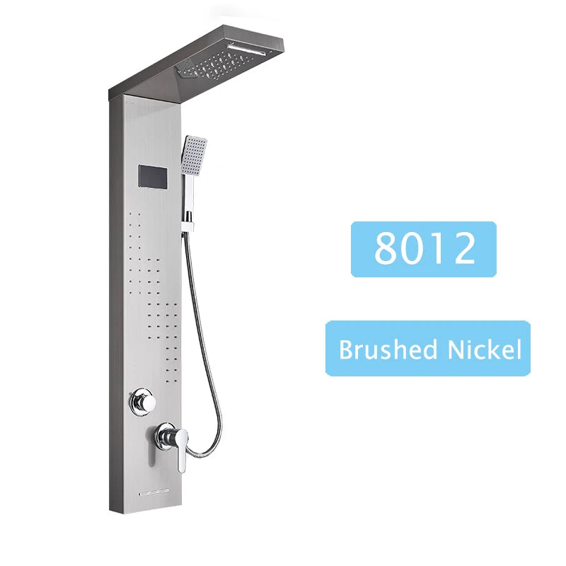Shinesia LED Shower Panel With Rainfall And Massage Jets