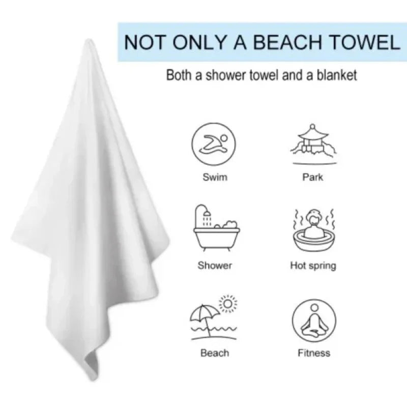Whale Galaxy Pattern Beach Towel Windproof Outdoor Blanket