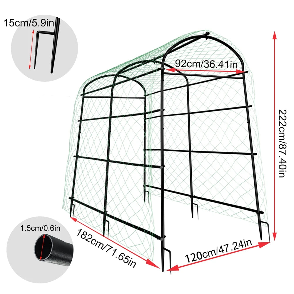 Wisfor U-Shaped Garden Trellis For Climbing Vegetables And Flowers