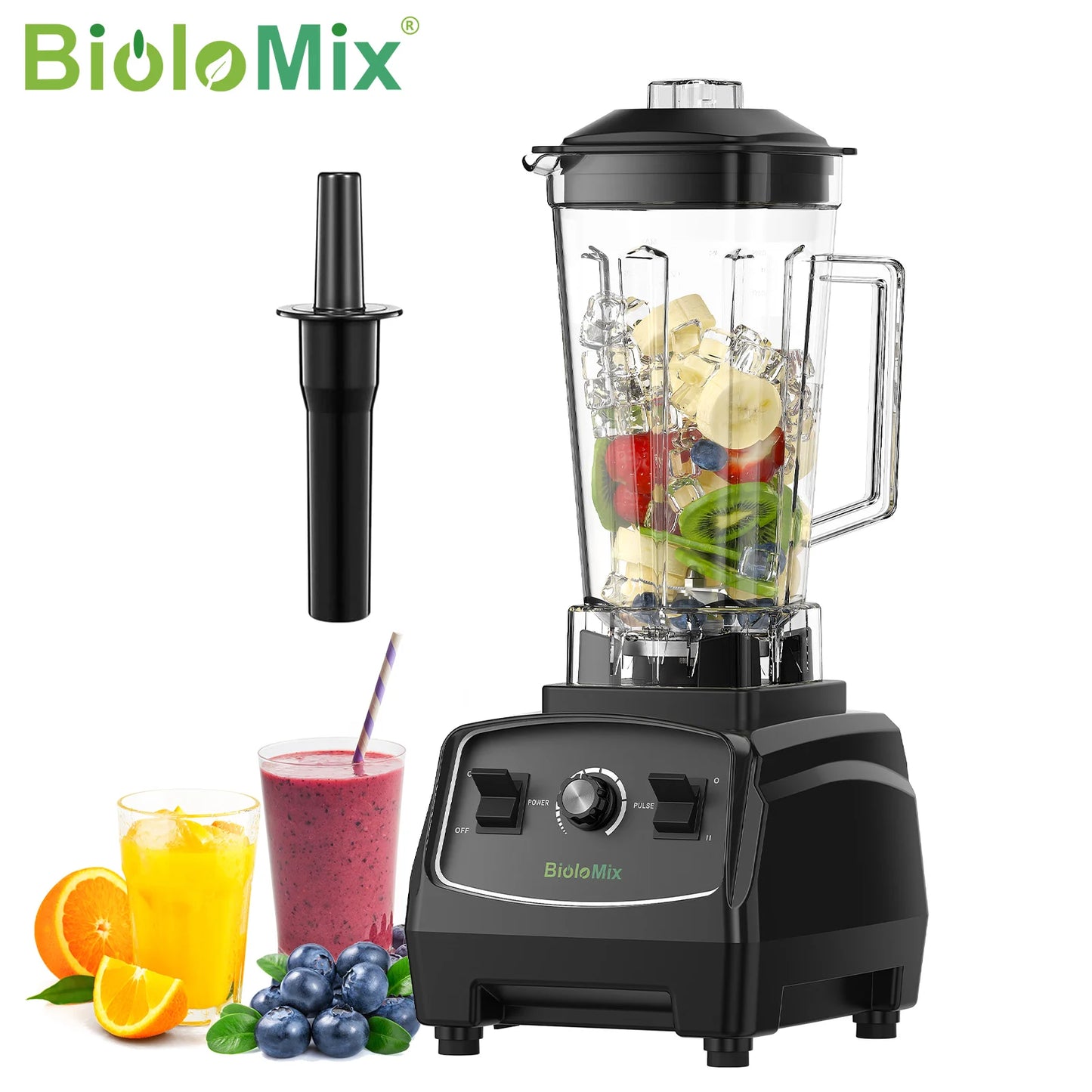 Biolomix Heavy Duty Blender Processor 2200W Commercial Juicer