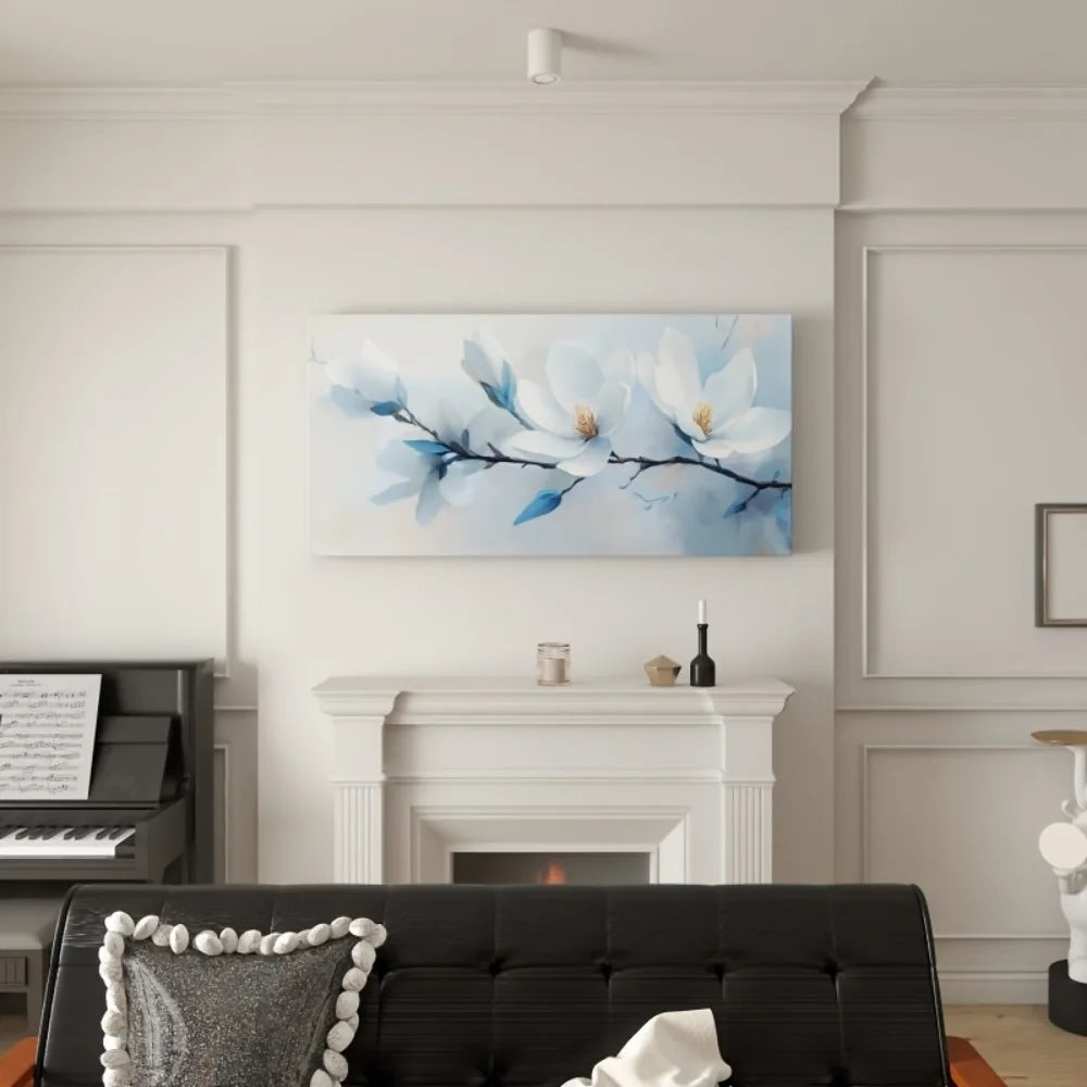 Floral Wall Art Painting For Modern Bedroom