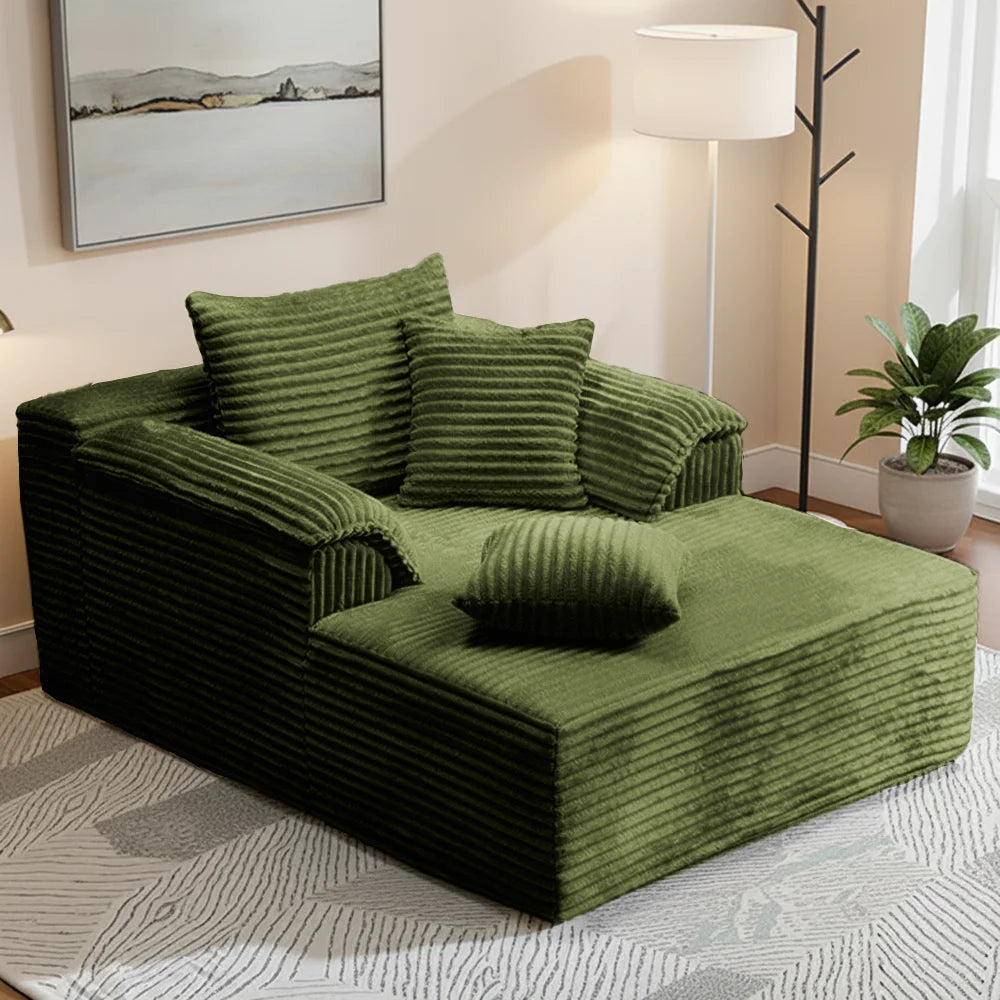 Indoor Reclining Sofa Chair Modern Minimalist Living Room