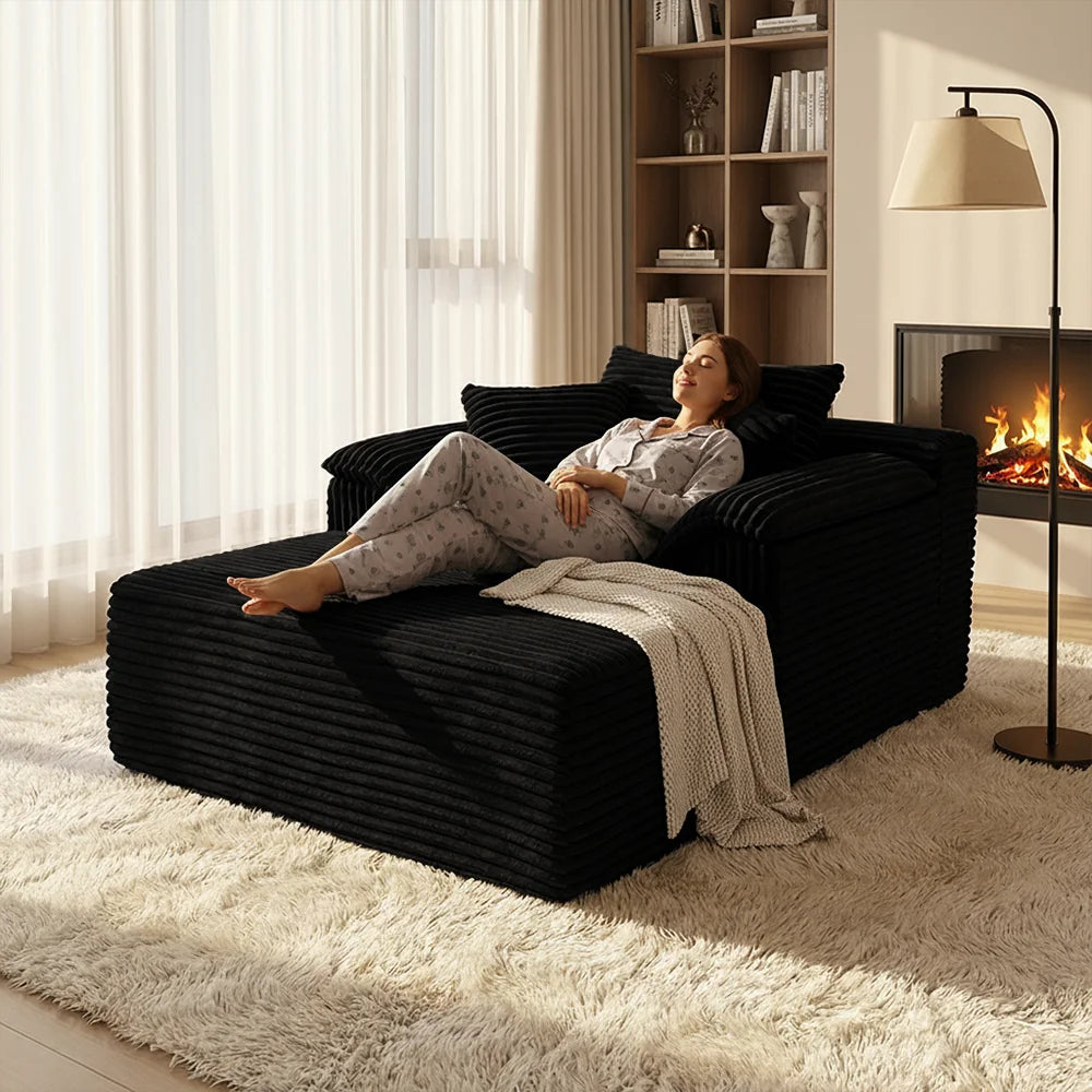 Indoor Reclining Sofa Chair Modern Minimalist Living Room